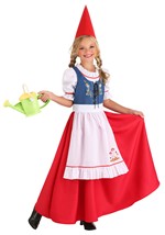 Girl's Garden Gnome Costume Alt 1