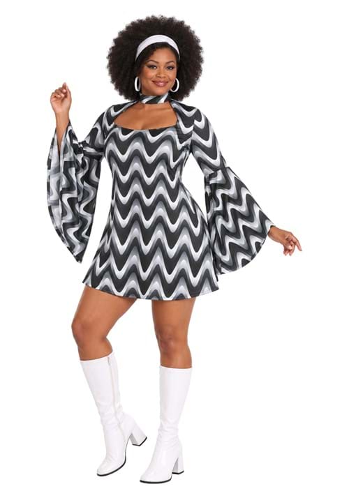 Womens Silver Queen Disco Costume UPD 2
