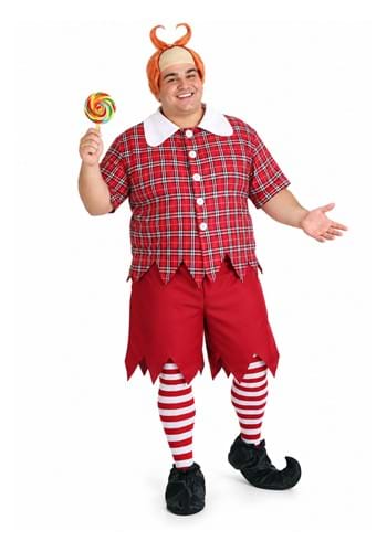 Plus Size Red Munchkin Men's Costume upd