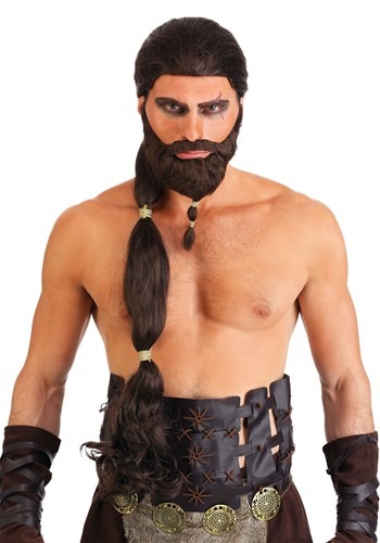 Men's Warrior King Wig and Beard