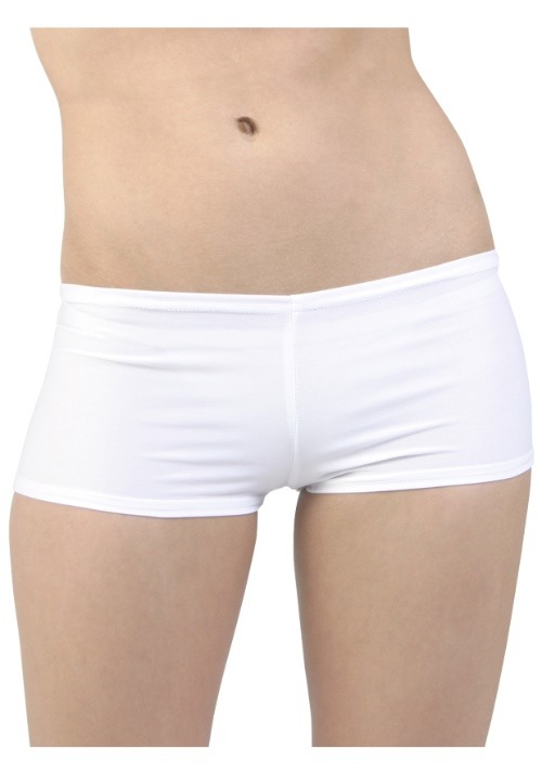 Sexy White Lycra Hot Pants