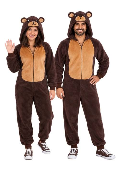 Brown Bear Adult Costume Onesie new