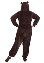 Plus Size Adult Brown Bear Onesie Costume Alt 1