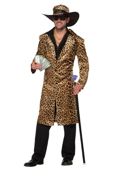 Men's Funky Leopard Pimp Costume-update1