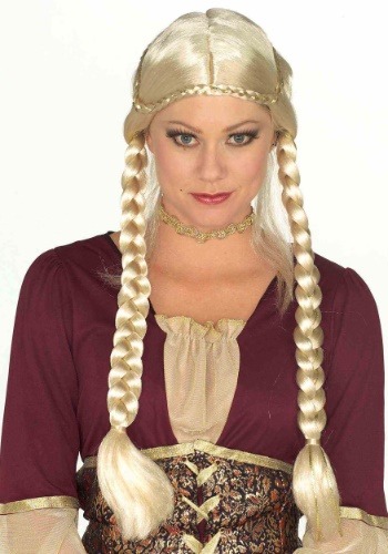 Women's Blonde Renaissance Braided Wig Update Main