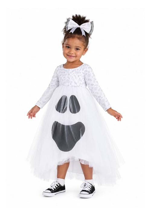 Toddler Ghost Tutu Costume New Main