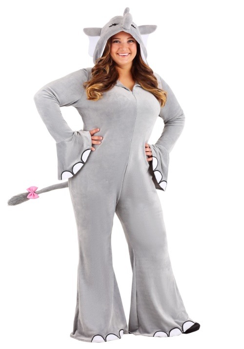 Adult Plus Size Wild Elephant Costume