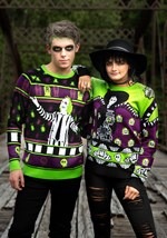 Adult Beetlejuice Lydia Deetz Ugly Halloween Sweater alt1