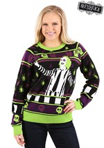 Beetlejuice It's Showtime! Ugly Halloween Sweater Alt 2