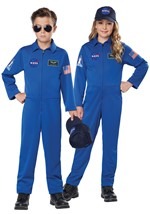 NASA Child Blue Jumpsuit Costume Alt 2