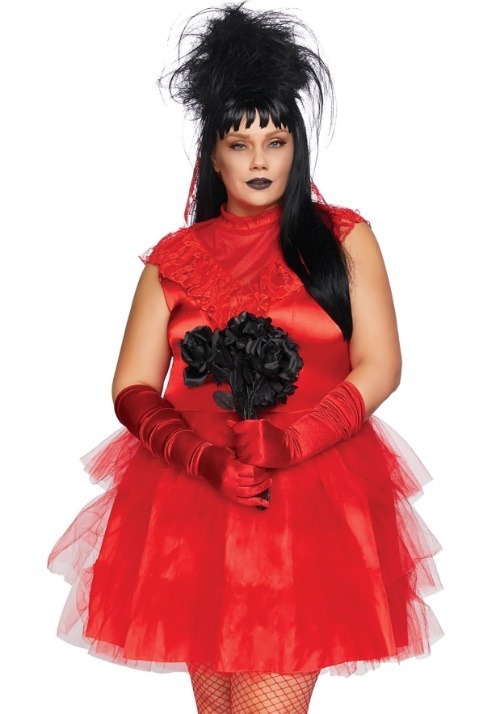 Womens Plus Beetle Bride Costume