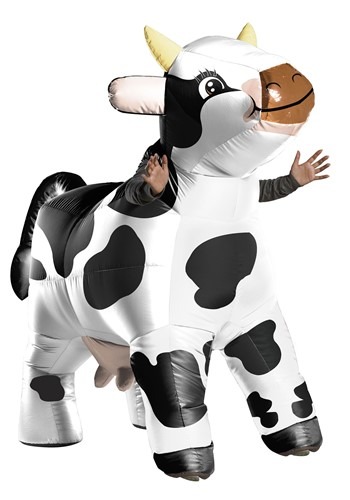 Adult's Inflatable Cow Costume