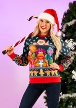 Fraggle Rock Sublimated Adult Ugly Christmas Sweater alt8