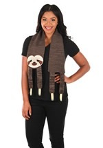 Sleepy Sloth Knit Scarf Alt 1