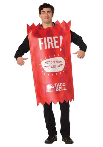 Taco Bell Adult Fire Taco Bell Sauce Packet Costum