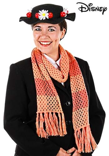 Disney Mary Poppins Classic Black Costume Hat and Scarf Set