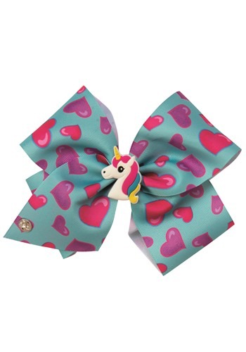 JoJo Siwa Blue Bow with Charm and Braids