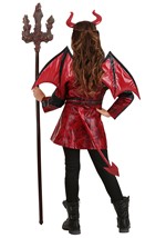 Girl's Leather Devil Costume Alt 1