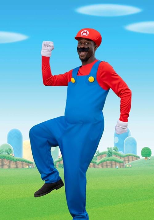 Super Mario Brothers Mens Mario Deluxe Costume