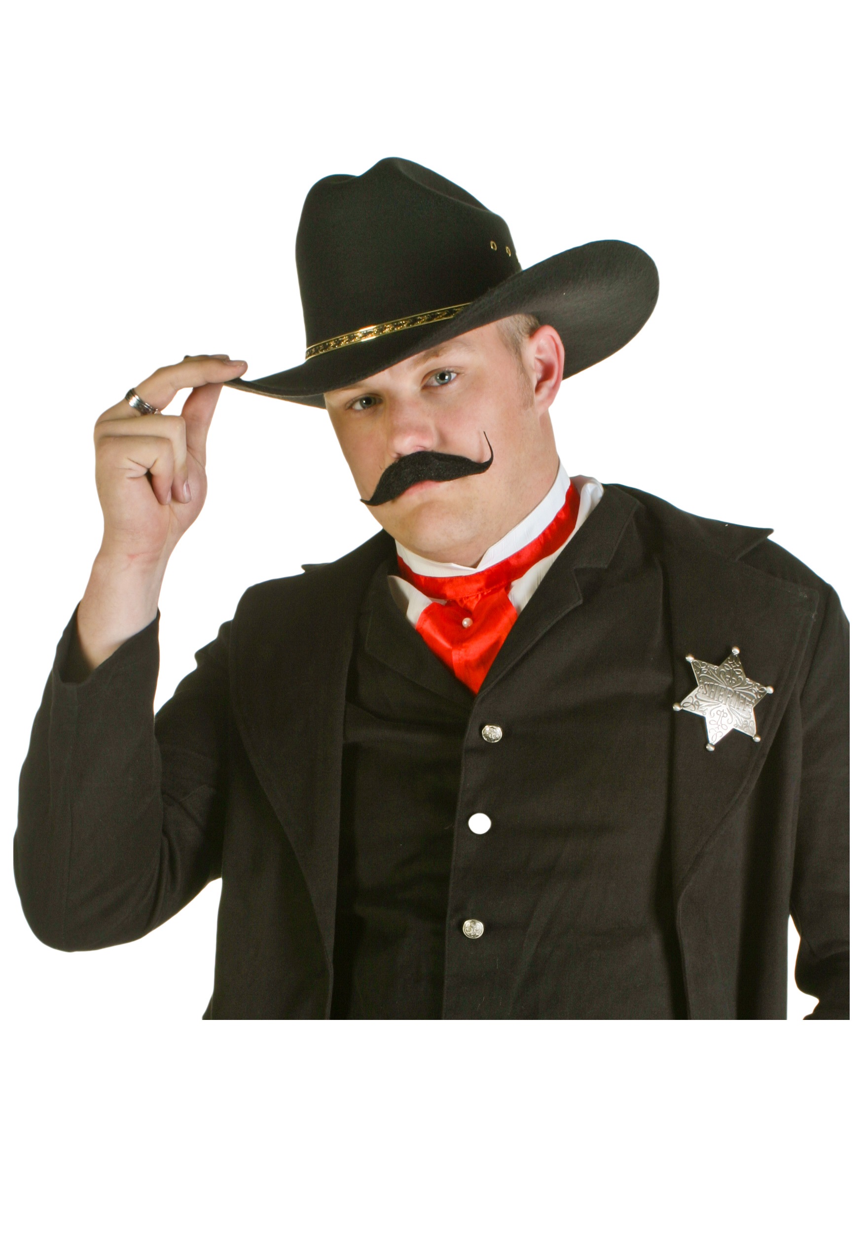 Moustache de Cowboy Noire - accessoire