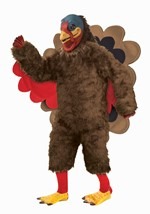 Adult Deluexe Plush Turkey Mascot Costume