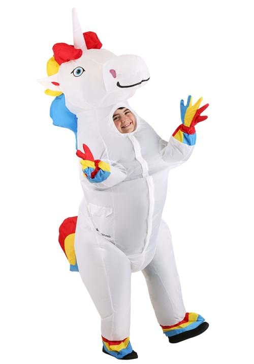 Child Inflatable Prancing Unicorn Costume Main UPD