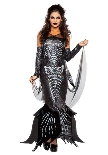 Women's Glamour Skeleton Mermaid Costume
