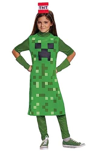 Minecraft Girls Creeper Classic Costume main1