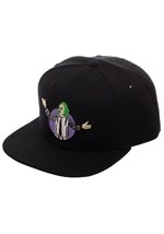 Black Beetlejuice Snapback Hat Alt 2