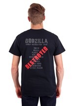Godzilla World Destruction Tour Men's Black T-Shirt Alt 1