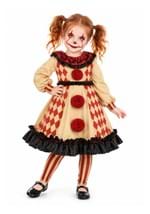Girls Toddler Little Creepy Clown Costume New Main