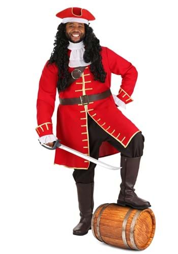 Mens Plus Size Rum Captain Costume