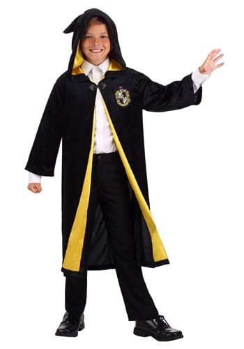 Harry Potter Child Deluxe Hufflepuff Robe Costume Alt 1