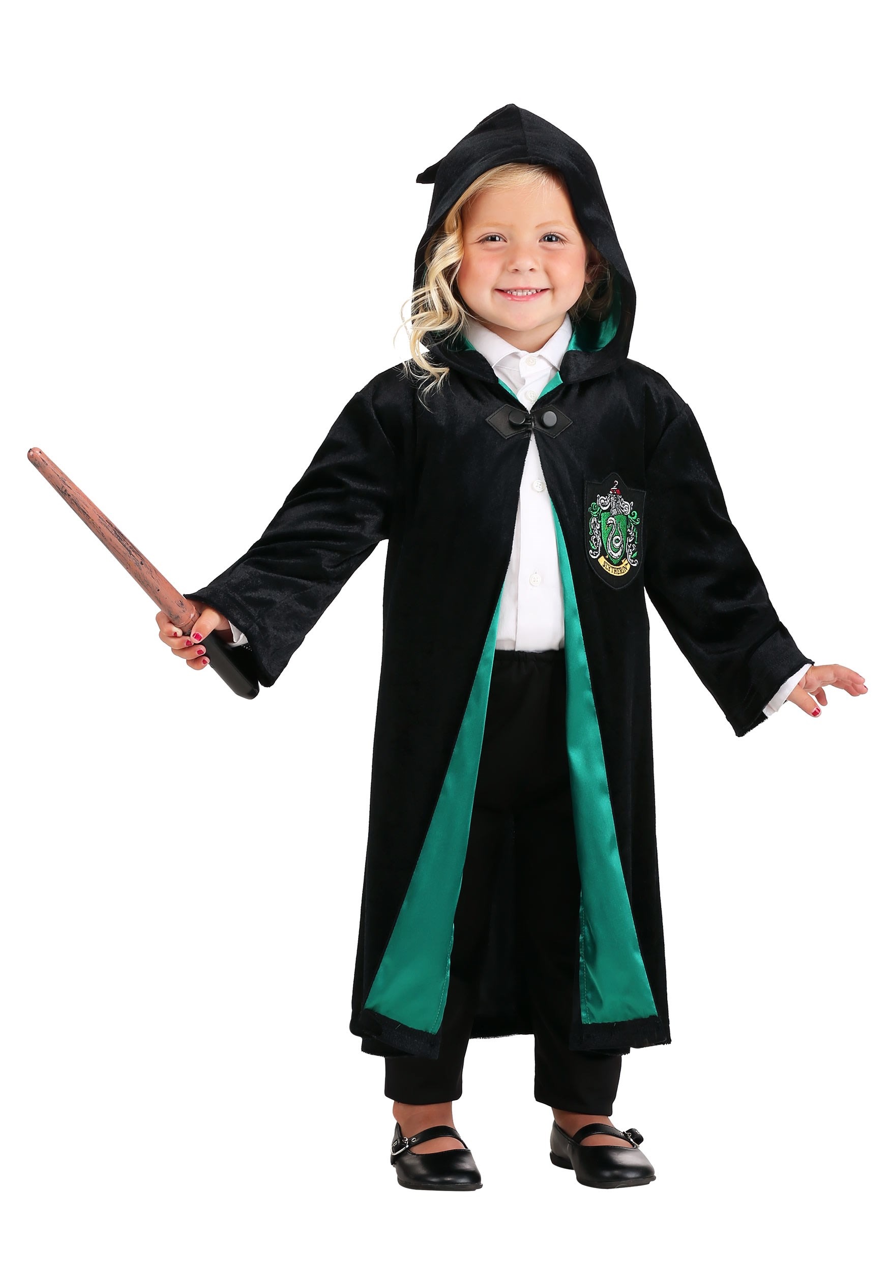 Deluxe Harry Potter Slytherin Robe Plus Size Costume for Adults