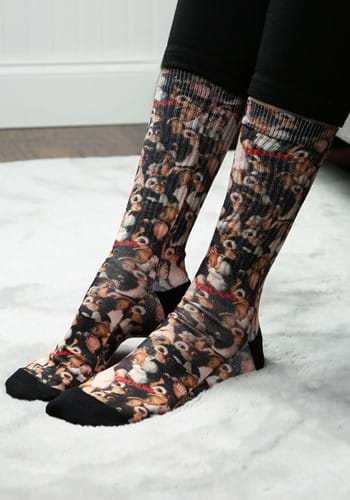 Sublimated Adult Socks Gremlins Gizmo Collage