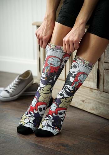 Nightmare Before Christmas Character Collage Socks