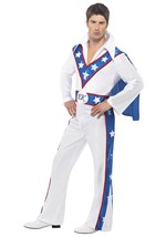 Mens Evel Knievel Costume Jumpsuit