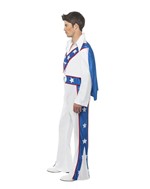 Mens Evel Knievel Costume Jumpsuit Alt 1