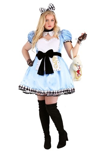 Plus Size Women's Alluring Alice Costume Update
