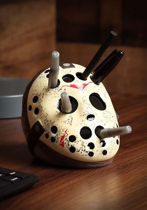 Friday the 13th Ceramic Mask Pencil Holder