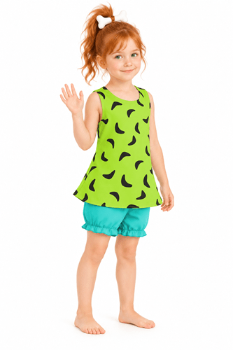 Classic Flintstones Pebbles Costume for Kids upd