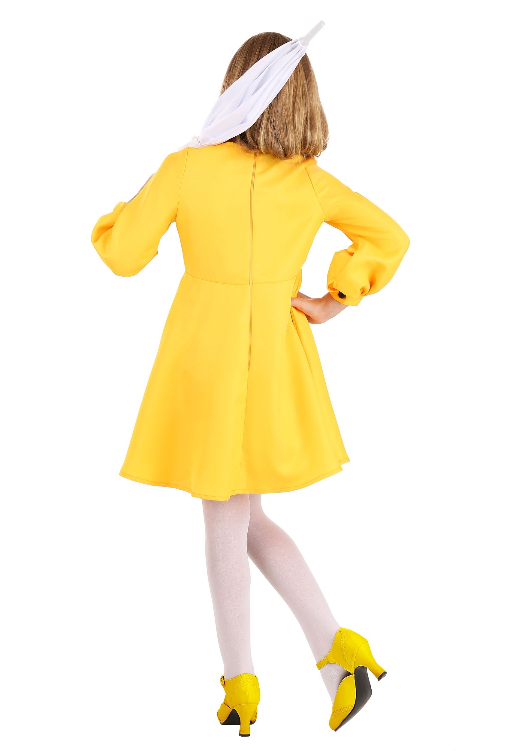 Girl's Yellow Opaque Tights