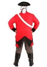Adult British Red Coat Plus Size Costume Alt 2