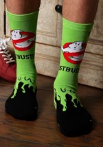 Adult Ghostbusters Slimer Knit Adult Crew Socks Alt 1