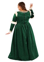 Women's Plus Size Emerald Maiden Costume Alt 1