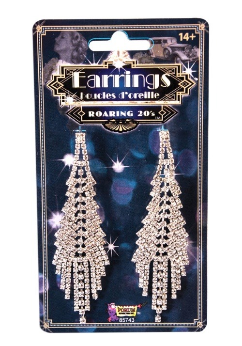 Fancy Flapper Costume Earrings