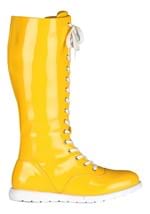Yellow Wrestling Costume Adult Boots Alt 3