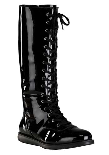 Black Wrestling Costume Adult Boots