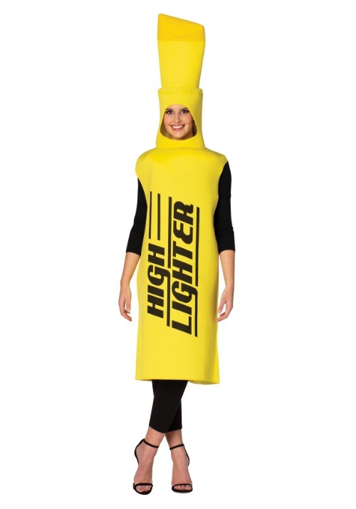 Adult Yellow Highlighter Costume