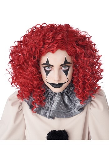 Corkscrew Clown Red Curls Wig